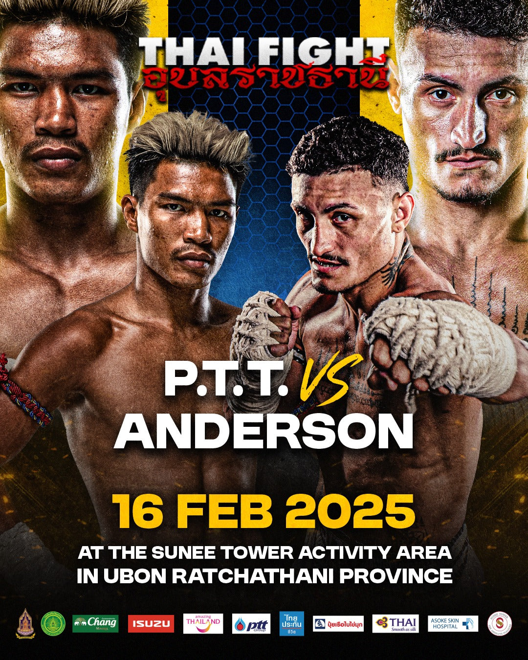 THAI FIGHT Ubon Ratchathani: O Grande Espetáculo do Muay Thai com Tubarão no Ringue