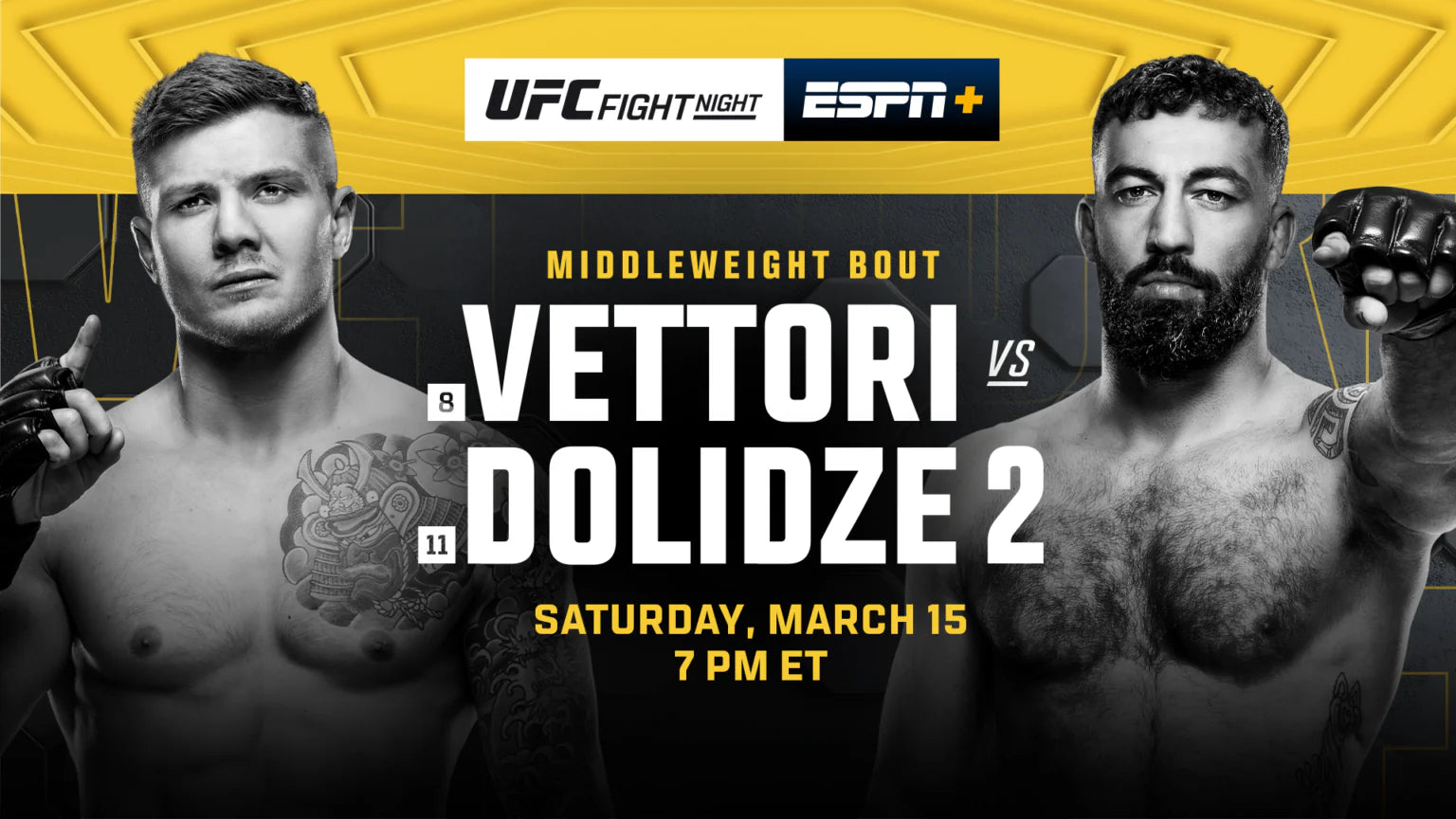 UFC Fight Night: Vettori vs. Dolidze 2 – Tudo Sobre o Evento Cheio de Brasileiros no Card