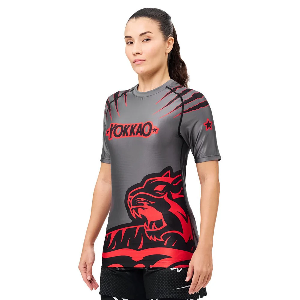 Rashguard Tiger Manga Curta | Yokkao