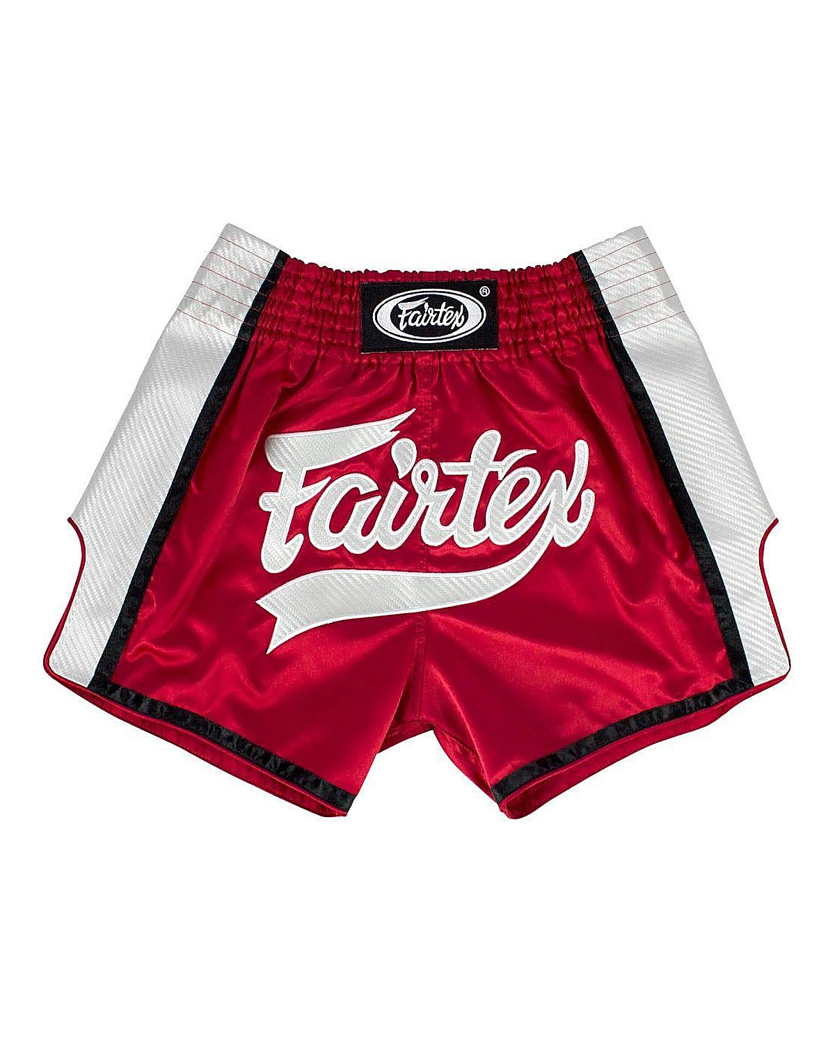 Shorts Muay Thai Fairtex - Vermelho/Branco