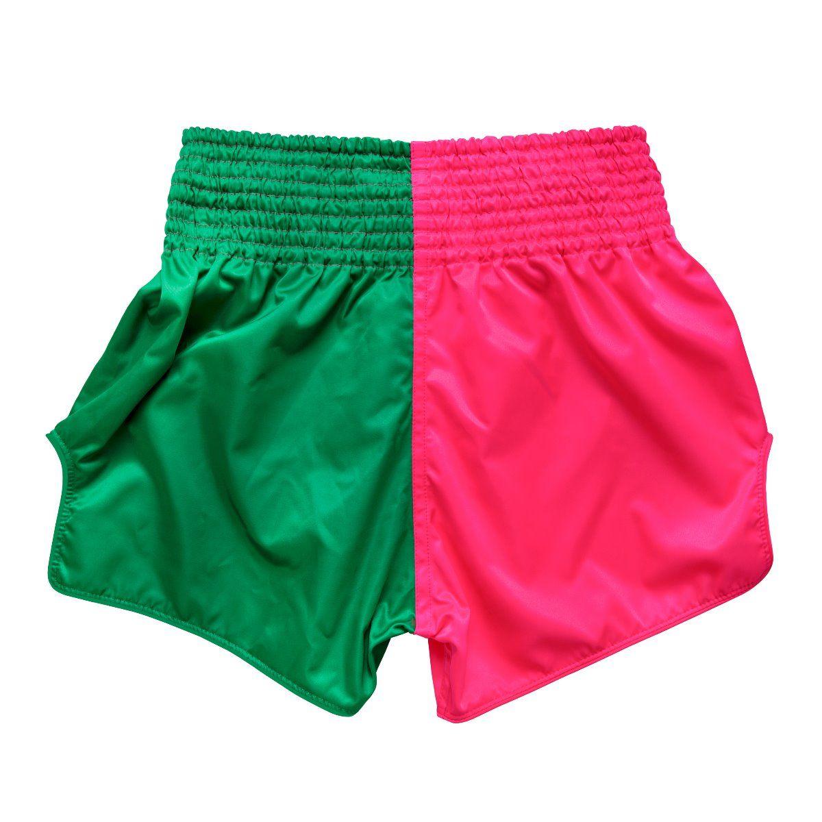 Shorts Muay Thai Fairtex - Rosa/Verde - Thai Shark