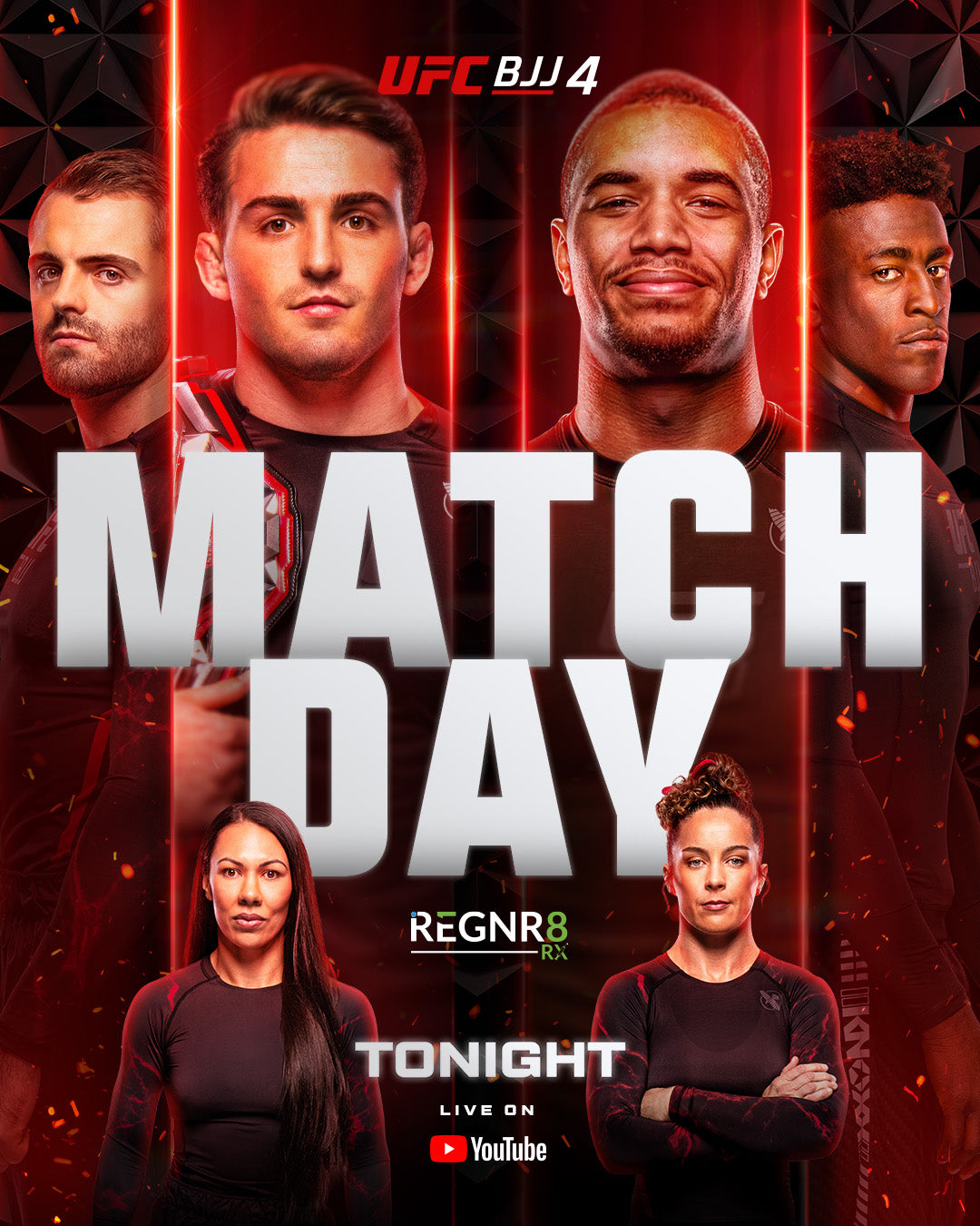 UFC BJJ 4 promete noite histórica com três disputas de título no UFC Apex