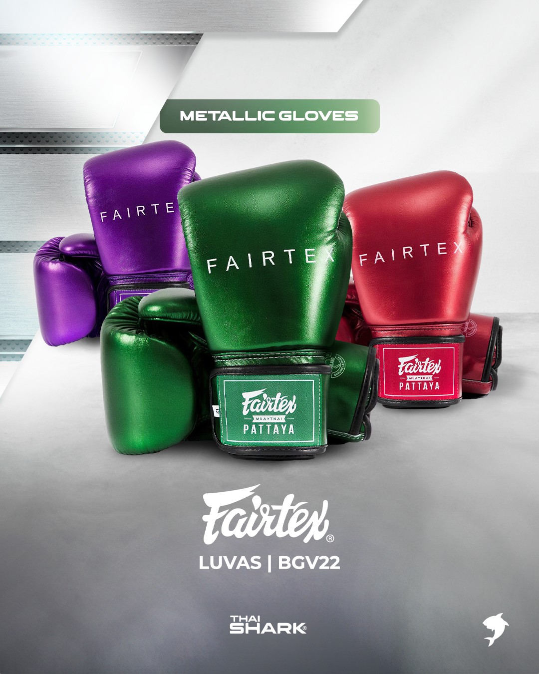 Luvas de Boxe e MuayThai Fairtex Metallic: Estilo, Desempenho e Exclusividade em Um Só Produt